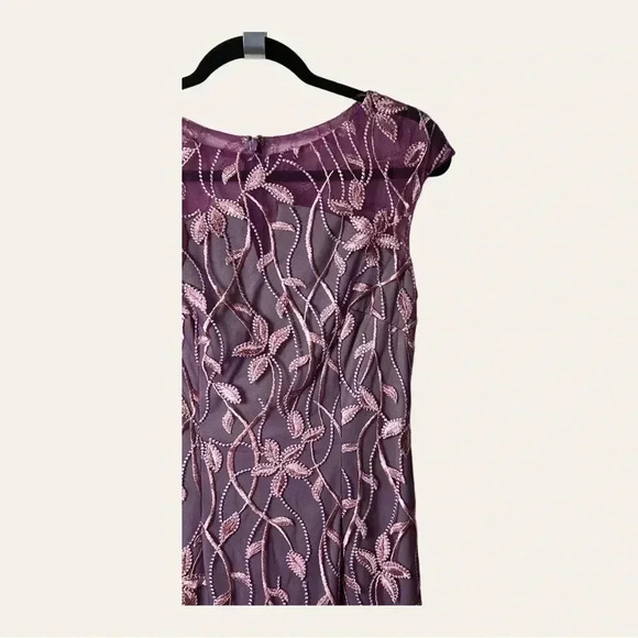 0459W. Js COLLECTION FORMAL DRESSS PINK AND LAVENDER IN COLOR SIZE 2 - Picture 6 of 15